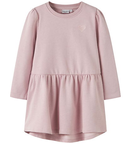 Name It Sweatkjole - NmfVima - Burnished Lilac/ Heart Embroidery