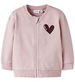 Name It Sweatcardigan - NbFVrillie - Burnished Lilac/Heart Name It Sweatcardigan - NbFVrillie - Burnished Lilac/Heart