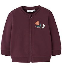 Name It Sweatcardigan - NbfVrillie - Fig/Flowers Name It Sweatcardigan - NbfVrillie - Fig/Flowers