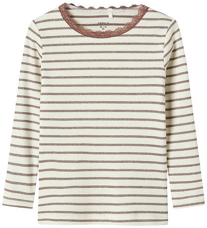 Name It Bluse - Slim - Rib - NmfNette - Peppercorn