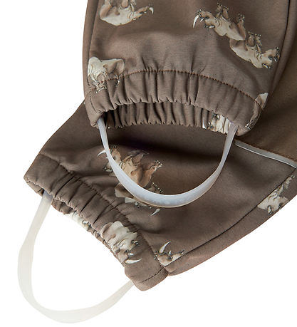 Name It Softshellbukser m. Fleece/Seler - NmmAlfa08 - Morel/RHIN