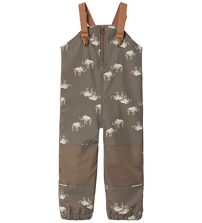 Name It Softshellbukser m. Fleece/Seler - NmmAlfa08 - Morel/RHIN