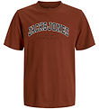 Jack & Jones T-shirt - JjeCaleb - Burnt Henna Jack & Jones T-shirt - JjeCaleb - Burnt Henna