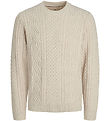 Jack & Jones Bluse - Strik - JprBlusean - Silver Lining/Melange Jack & Jones Bluse - Strik - JprBlusean - Silver Lining/Melange