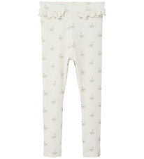 Lil' Atelier Leggings - Noos - Rib - NmfGavo - Pastel Parchment/ Lil' Atelier Leggings - Noos - Rib - NmfGavo - Pastel Parchment/