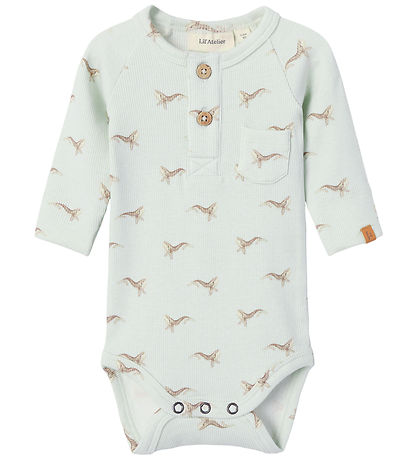 Lil' Atelier Bodysuit l/s - Noos - Rib - NbmGavo - Murmur/Whale