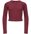 Kids Only Bluse - KogBina - Rib - Cabernet Kids Only Bluse - KogBina - Rib - Cabernet