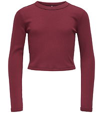Kids Only Bluse - KogBina - Rib - Cabernet Kids Only Bluse - KogBina - Rib - Cabernet