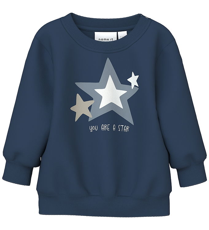 Name It Sweatshirt - NbmVonne - Insignia Blue/Stars