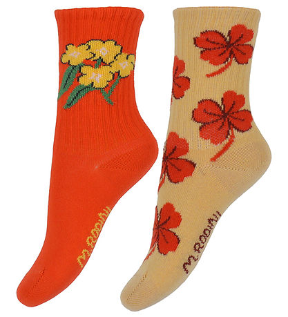 Mini Rodini Strømper - 6-pak - Clover - Multi Mini Rodini Strømper - 6-pak - Clover - Multi