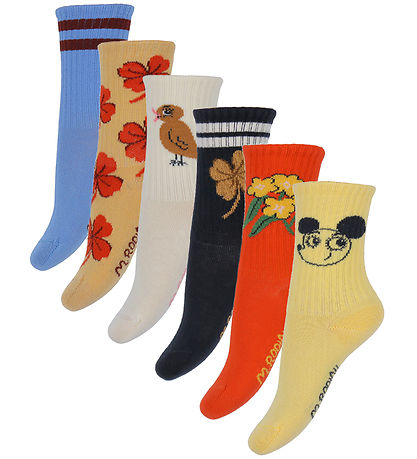 Mini Rodini Strømper - 6-pak - Clover - Multi