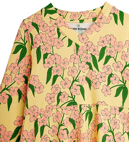 Mini Rodini Kjole - Alpine Flowers - Gul Mini Rodini Kjole - Alpine Flowers - Gul
