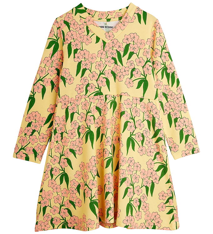 Mini Rodini Kjole - Alpine Flowers - Gul