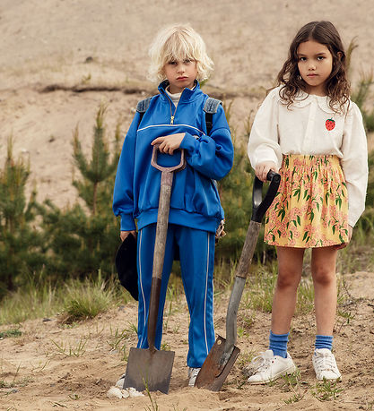 Mini Rodini Skjorte - Strawberry Schiffli - Hvid Mini Rodini Skjorte - Strawberry Schiffli - Hvid