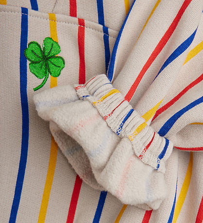 Mini Rodini Sweatshirt - Clover - Grå m. Striber
