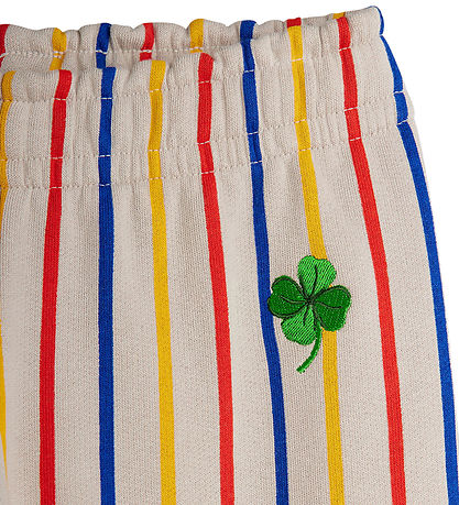 Mini Rodini Sweatpants - Clover - Grå m. Striber Mini Rodini Sweatpants - Clover - Grå m. Striber