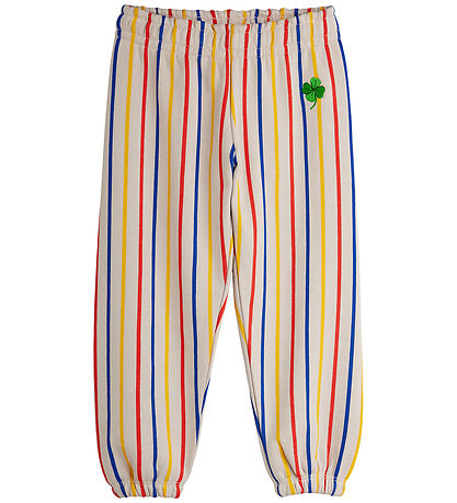 Mini Rodini Sweatpants - Clover - Grå m. Striber Mini Rodini Sweatpants - Clover - Grå m. Striber