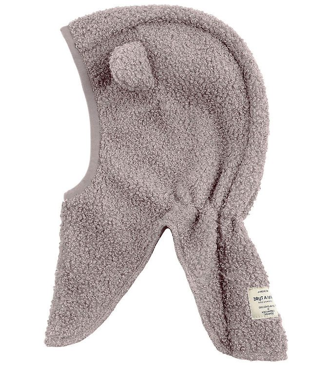 Mini A Ture Elefanthue - 1-lags - Teddyfleece - MatJeffi - Zinc