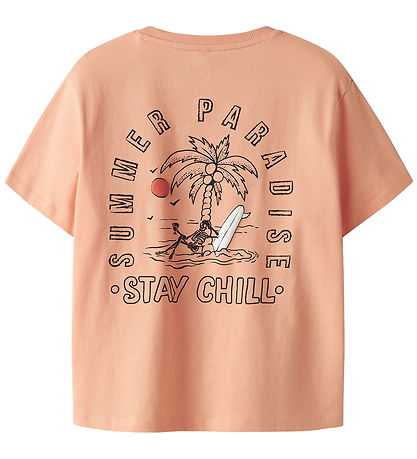 Name It T-shirt - NkmPreddi - Peach Nectar