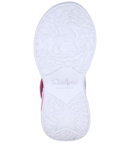 Skechers Sko m. Lys - Unicorn Dreams - Pink/Multi Skechers Sko m. Lys - Unicorn Dreams - Pink/Multi