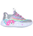 Skechers Sko m. Lys - Unicorn Charmer - Silver/Multi Skechers Sko m. Lys - Unicorn Charmer - Silver/Multi