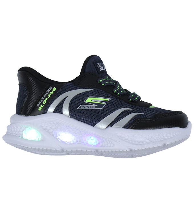 Skechers Sko m. Lys - Meteor-Lights - Navy/Sort