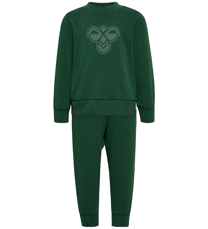 Hummel Sweatsæt - HmlMini - Mørkegrøn