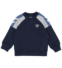 Hummel Sweatshirt - HmlMini - Dress Blues m. Logo Hummel Sweatshirt - HmlMini - Dress Blues m. Logo