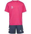 Hummel Træningssæt - HmlLogo - Raspberry Sorbet/Ombre Blue Hummel Træningssæt - HmlLogo - Raspberry Sorbet/Ombre Blue