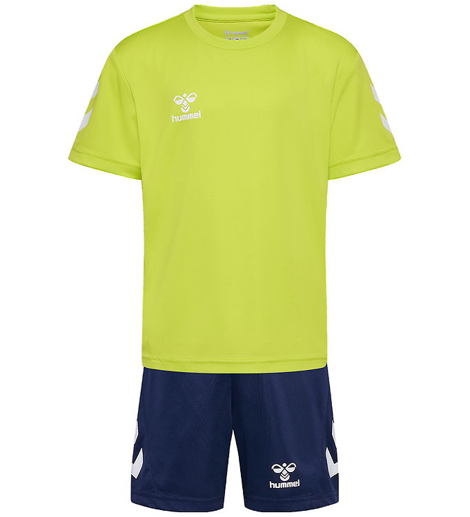 Hummel Træningssæt - HmlLogo - Lime Punch/Marine