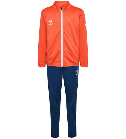 Hummel Træningssæt - HmlLogo - Nasturtium/Dark Denim Hummel Træningssæt - HmlLogo - Nasturtium/Dark Denim