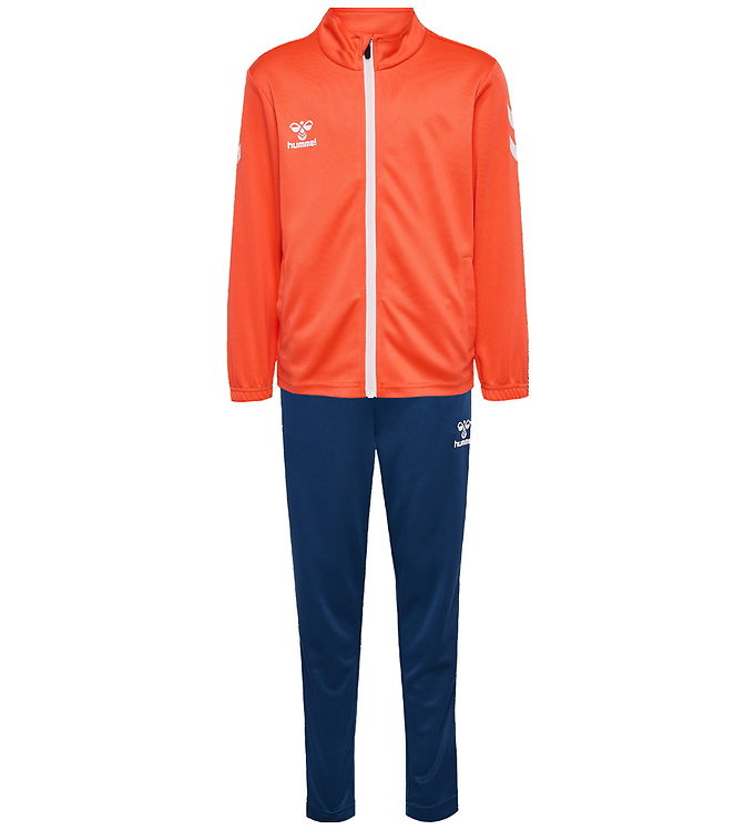 Hummel Træningssæt - HmlLogo - Nasturtium/Dark Denim