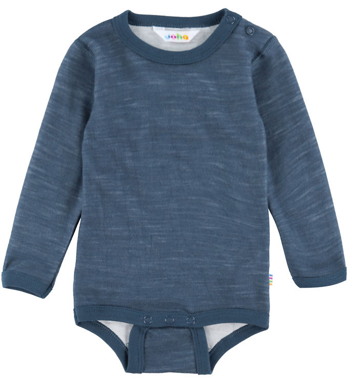 Joha Body l/æ - Uld/Bambus - Dark Denim