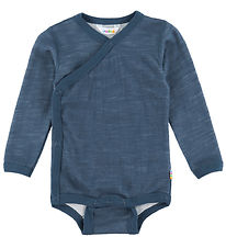 Joha Slå-Om Body l/æ - Uld/Bambus - Dark Denim Joha Slå-Om Body l/æ - Uld/Bambus - Dark Denim