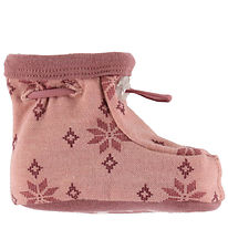 Joha Futter - 2-Lags - Uld/Bomuld - Rose m. Snefnug Joha Futter - 2-Lags - Uld/Bomuld - Rose m. Snefnug