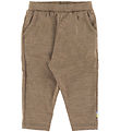 Joha Bukser - Uld/Silke - Beige Melange Joha Bukser - Uld/Silke - Beige Melange