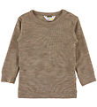 Joha Bluse - Uld/Silke - Beige Melange Joha Bluse - Uld/Silke - Beige Melange