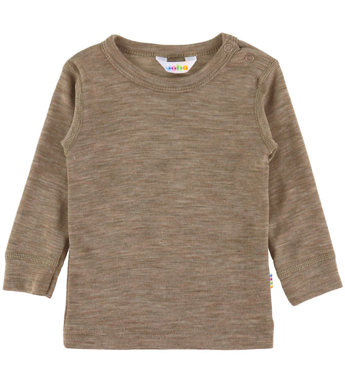 Joha Bluse - Uld/Silke - Beige Melange