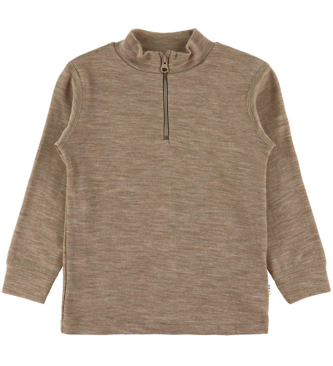 Joha Bluse - Uld/Silke - Beige Melange