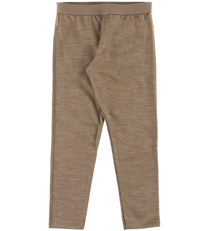 Joha Leggings - Uld/Silke - Beige Melange