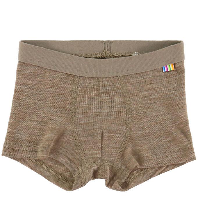 Joha Boxershorts - Uld/Silke - Beige Melange