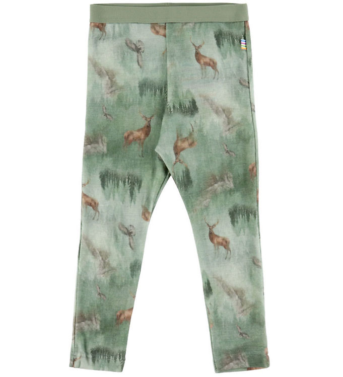 Joha Leggings - Uld - Grøn m. Skov