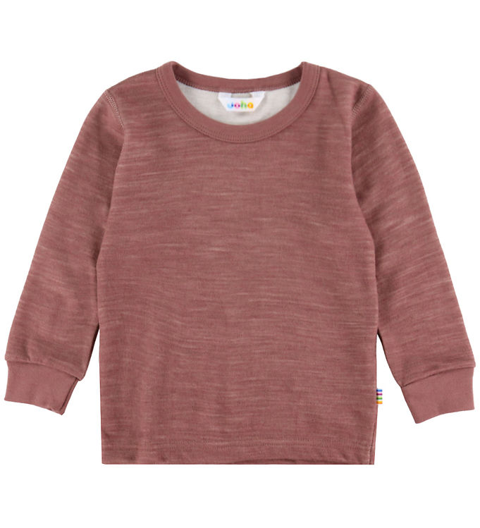Joha Bluse - Uld/Bambus - Mørk Rose