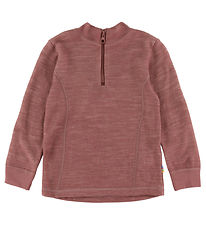 Joha Bluse - Uld/Bambus - Mørk Rose Joha Bluse - Uld/Bambus - Mørk Rose