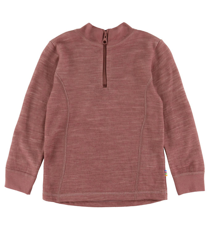 Joha Bluse - Uld/Bambus - Mørk Rose