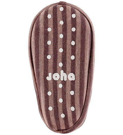 Joha Futter - 2-lags - Uld - Rose m. Striber