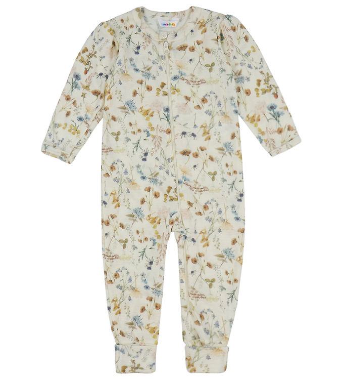 Joha Heldragt - Uld - Off White m. Blomster billede