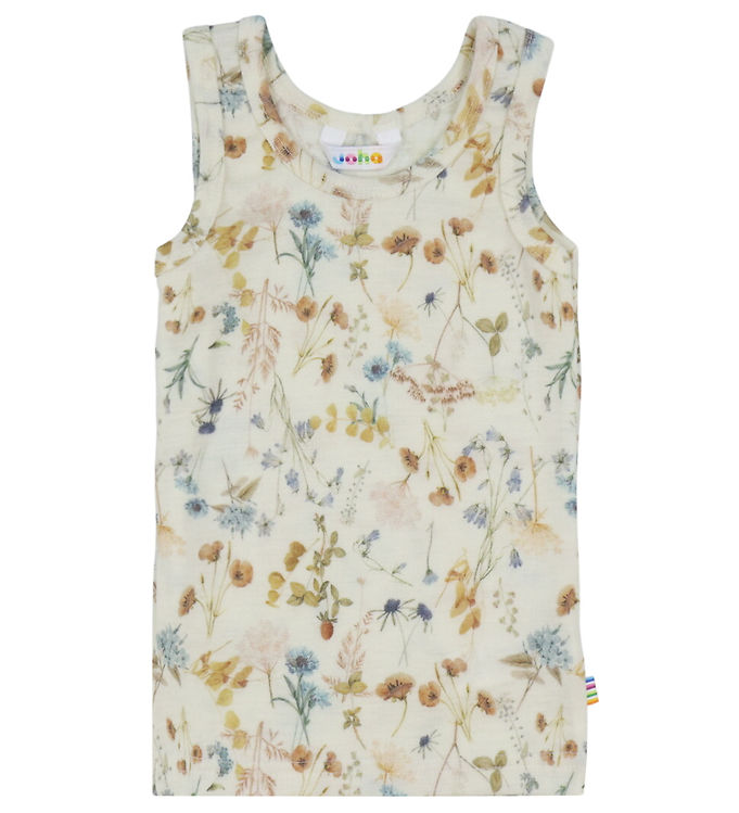Joha Undertrøje - Uld - Off White m. Blomster