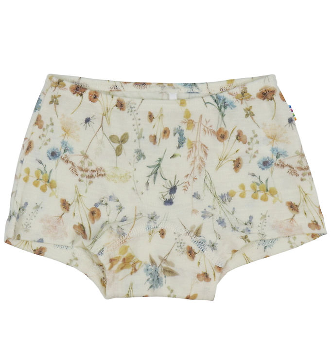 Joha Hipsters - Uld - Off White m. Blomster