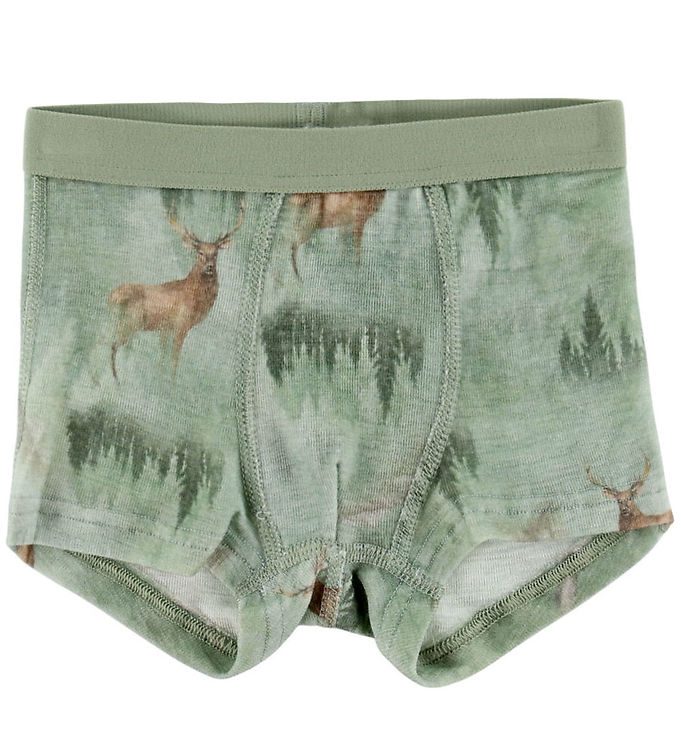 Joha Boxershorts - Uld - Grøn m. Skov